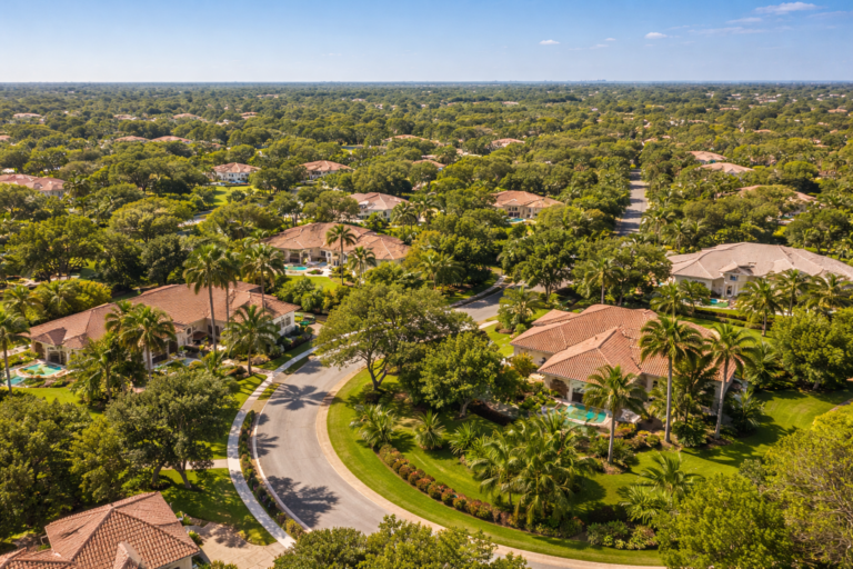 erial view of Forest Ridge, one of the best neighborhoods in Davie FL for families in 2026.