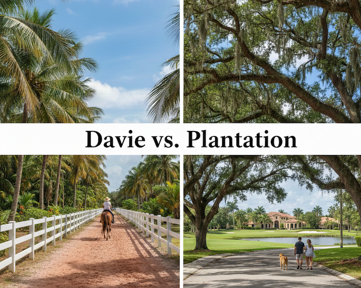Davie vs. Plantation, Florida: Which Suburb is Right for You?