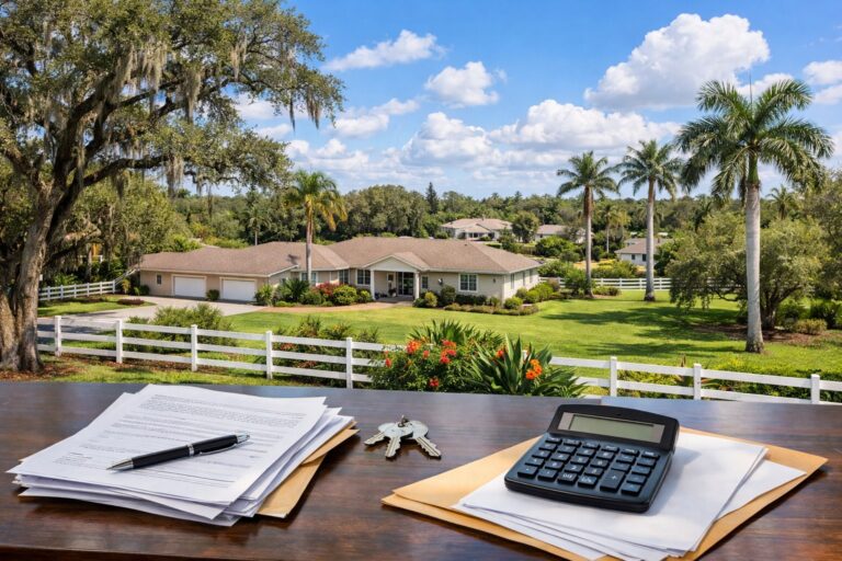 Closing Costs in Davie, Florida: What Buyers and Sellers Should Expect in 2026 — Davie Florida aerial photo with palm and oak canopy 2026