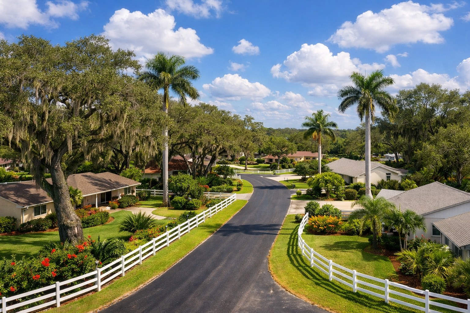 Davie Florida for Families — Davie Florida aerial photo with palm and oak canopy 2026
