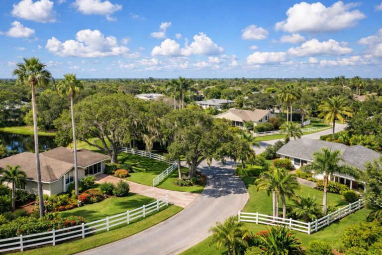 HOA Fees and Rules by Davie Neighborhood: 2026 Comparison Guide — Davie Florida aerial photo with palm and oak canopy 2026