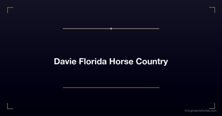 Davie Florida Horse Country: What Buyers Need to Know Before They Purchase