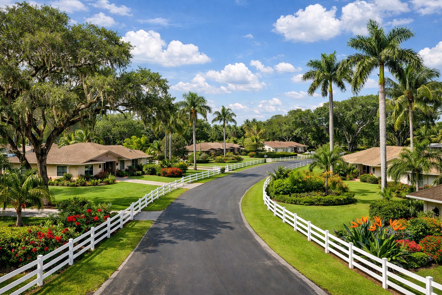 Davie New Town Hall Construction: What It Means for Property Values Near 65th Avenue — Davie Florida aerial photo with palm and oak canopy 2026