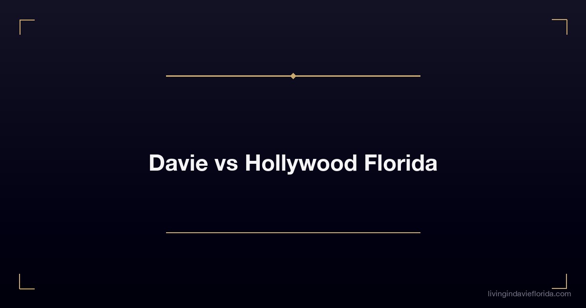 davie vs hollywood florida 1