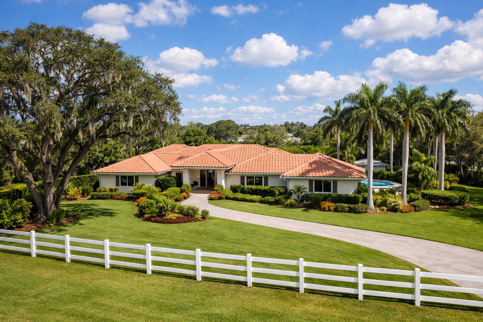 Davie Florida home buyer reviewing Florida buyer agent agreement under live oak canopy where new NAR rules require written agreement before touring 2026