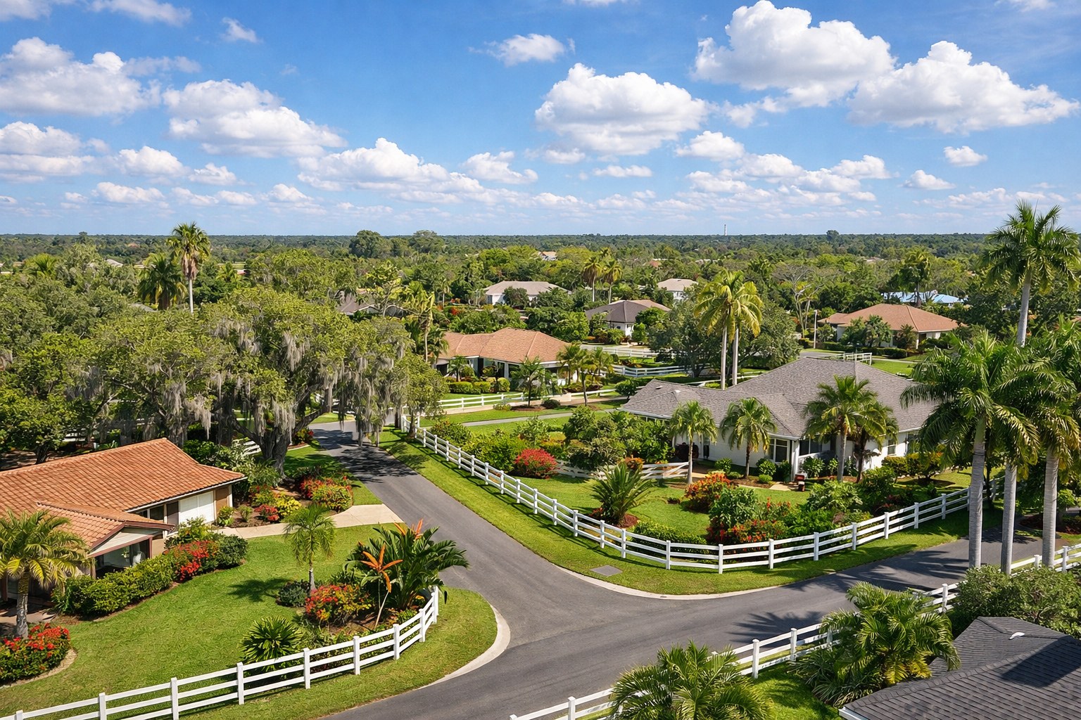 Gated Communities in Davie, Florida: Which Ones Are Worth the HOA? — Davie Florida aerial photo with palm and oak canopy 2026