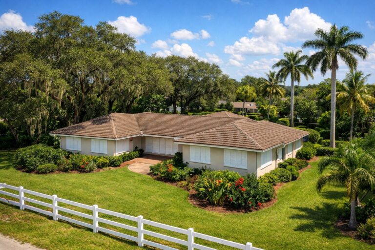 Hurricane Season Davie Florida — Davie Florida aerial photo with palm and oak canopy 2026