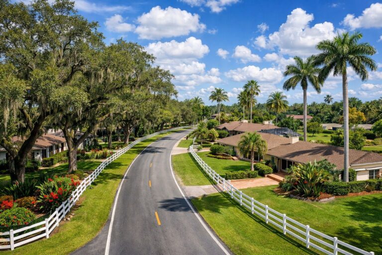 Is Davie, Florida a Good Place to Live? — Davie Florida aerial photo with palm and oak canopy 2026