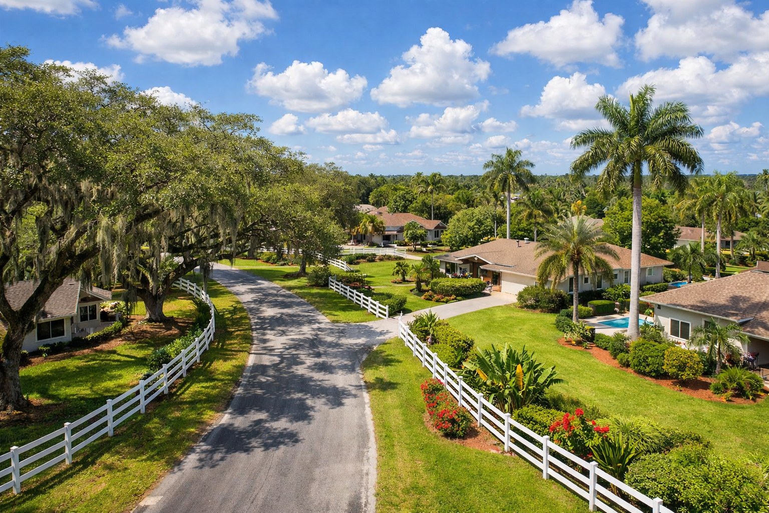 Is Davie Florida a Good Place to Live? An Honest Insider Answer — Davie Florida aerial photo with palm and oak canopy 2026