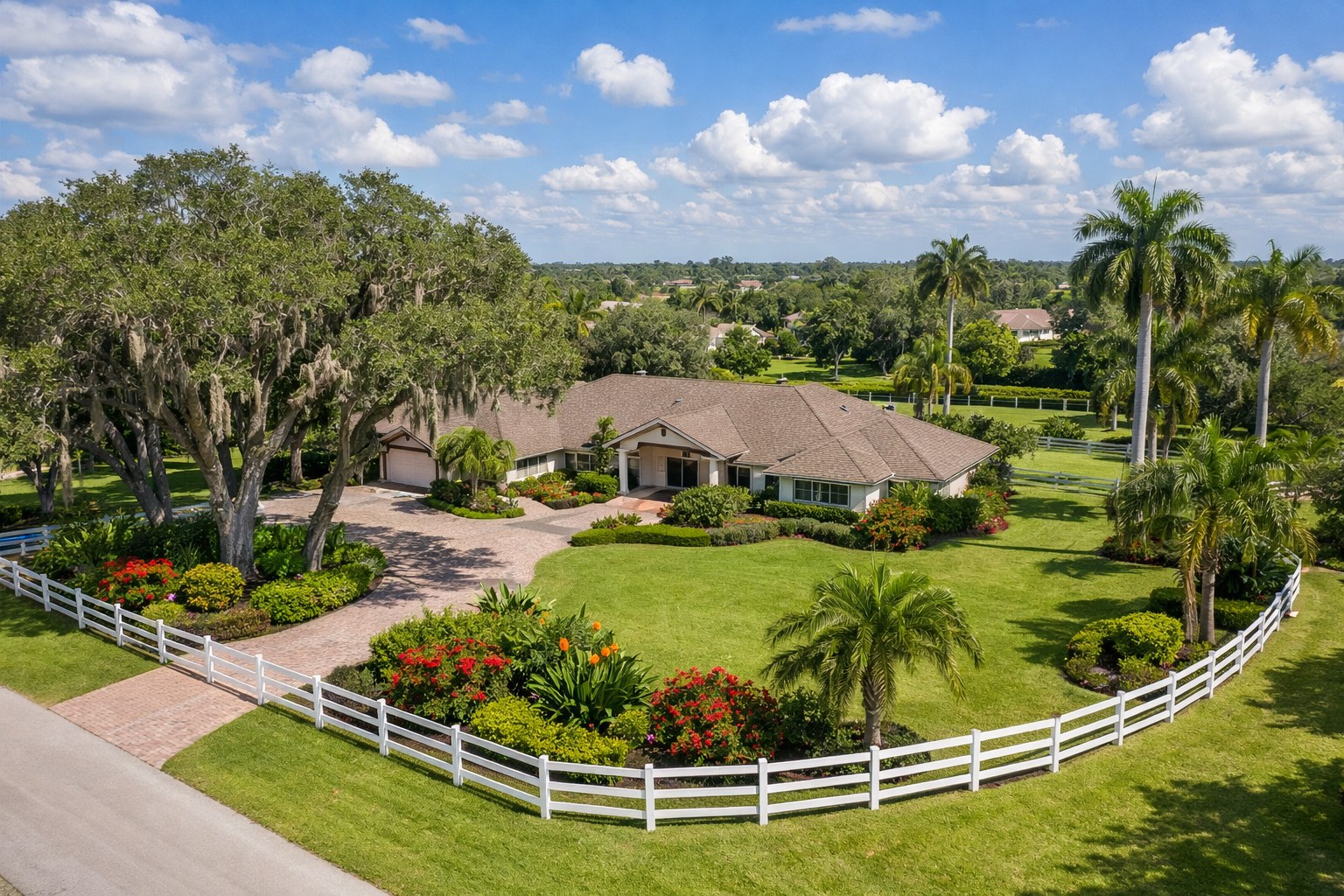 Ivanhoe Estates Davie FL: Neighborhood Guide for Buyers — Davie Florida aerial photo with palm and oak canopy 2026