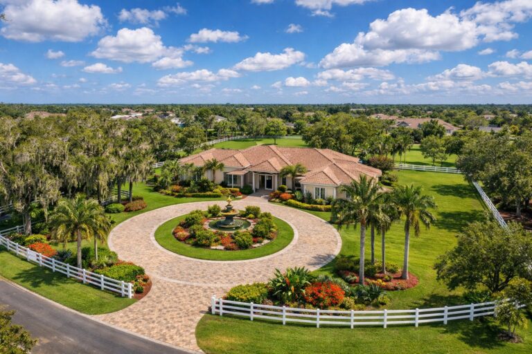 Long Lake Ranches Davie FL Homes for Sale — Davie Florida aerial photo with palm and oak canopy 2026