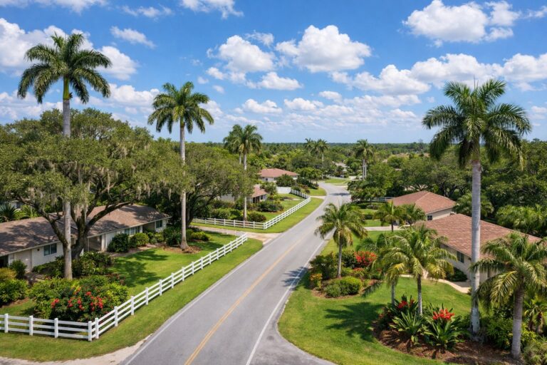 Snowbird Guide to Davie Florida: HOA Rules, Seasonal Living, and Compliance — Davie Florida aerial photo with palm and oak canopy 2026