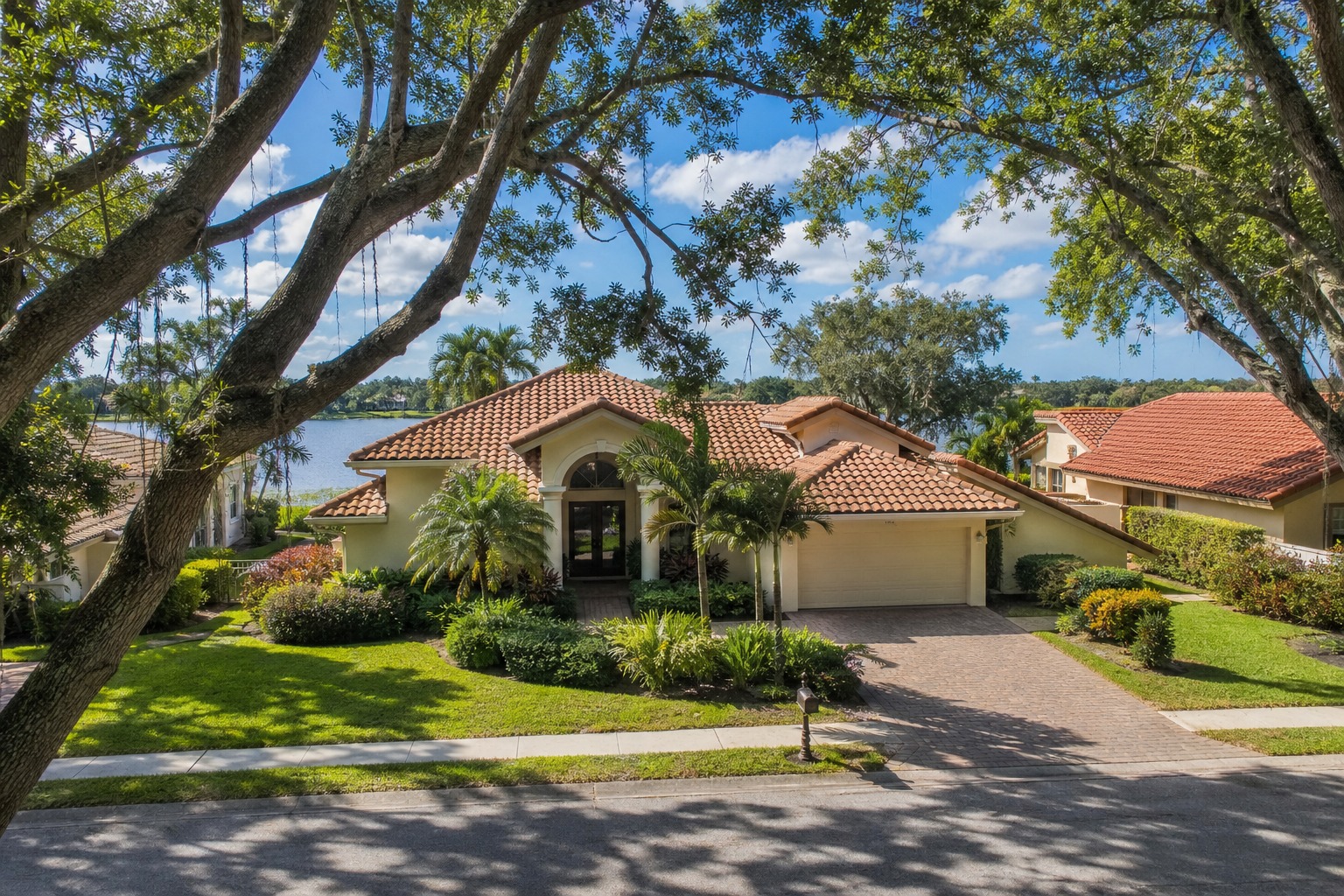 Mediterranean style home in Forest Ridge Davie Florida representing the late 1980s and 1990s construction era