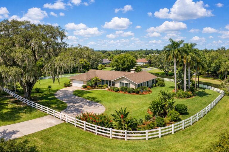 Acreage property in Davie, Florida where recorded easements affect what an owner can build