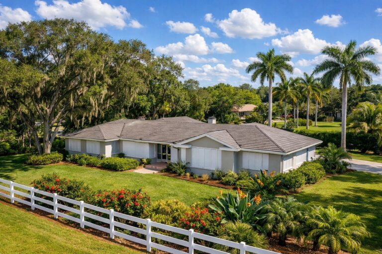 Davie, Florida home of the type eligible for My Safe Florida Home hurricane hardening grants