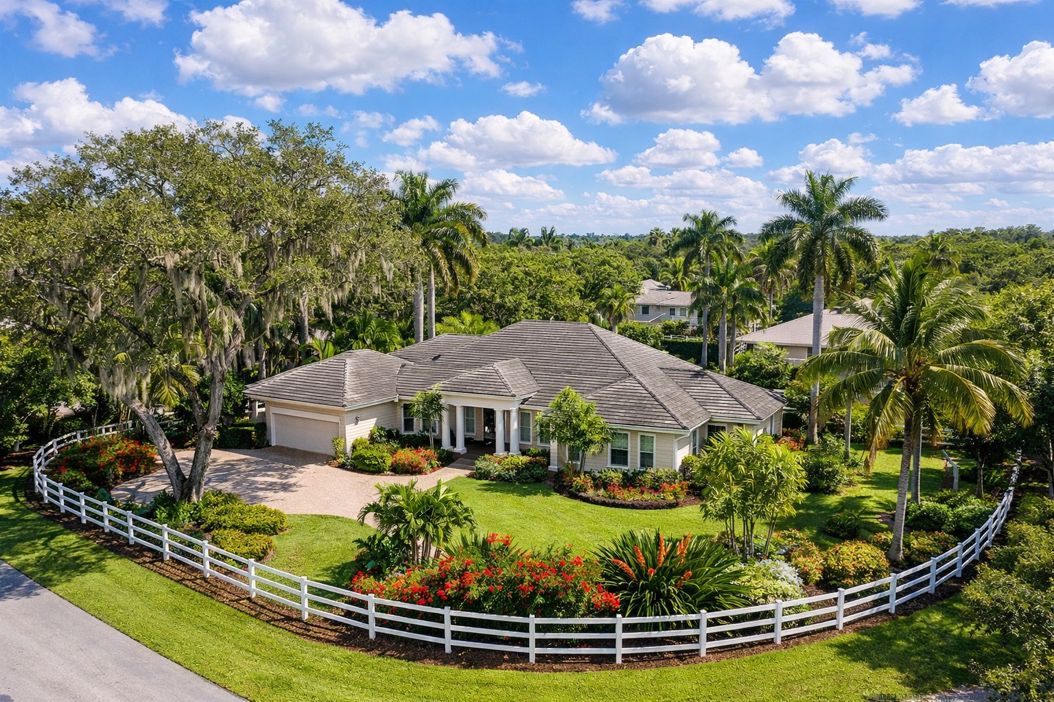 Single family home in Davie, Florida, the kind of house buyers test for radon during the inspection period