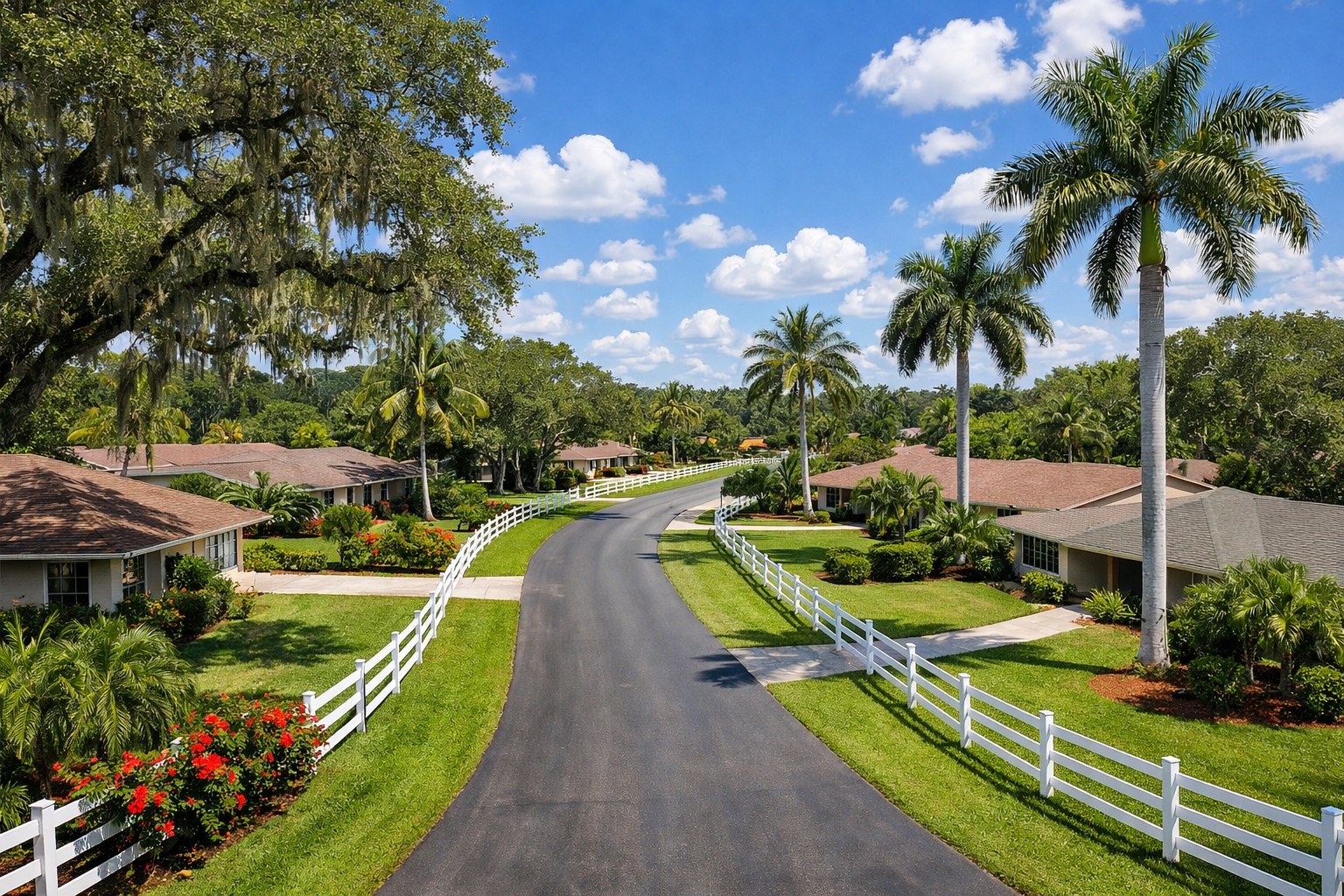 Single family home in Davie, Florida with the AC system buyers check the age of before closing