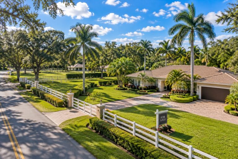 For sale sign in front of a ranch style single family home on a Davie Florida street relevant to how much below asking buyers offer in 2026
